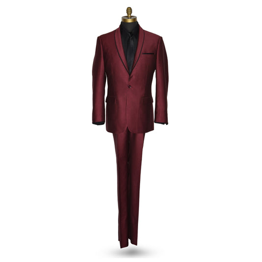 Burgundy Tuxedo Ensemble