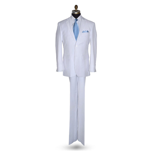 White 3 Piece Men's Suit -Coat, Pants and Vest
