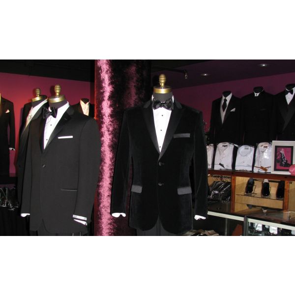 Black Velvet Dinner Jacket/Tuxedo - Ensemble