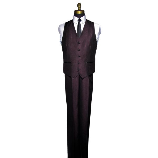 Plum Shawl Collar Tuxedo - 3 Piece