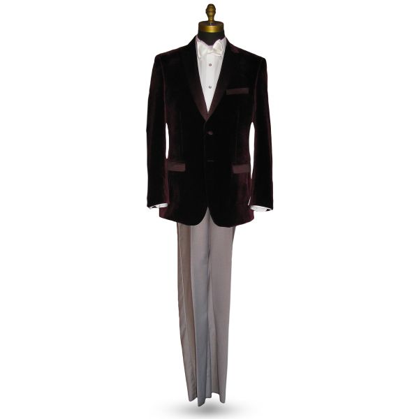 Plum Velvet Tuxedo Ensemble