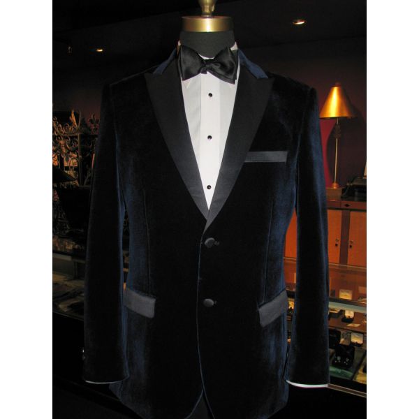 Black Velvet Dinner Jacket/Tuxedo - Ensemble