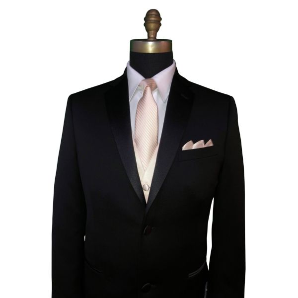 NUDE DRESS NECKTIE WITH SUBTLE STRIPE, TIE-YOURSELF