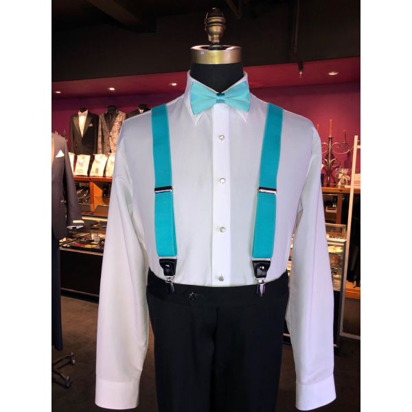 MALIBU-POOL TURQUOISE SUSPENDERS