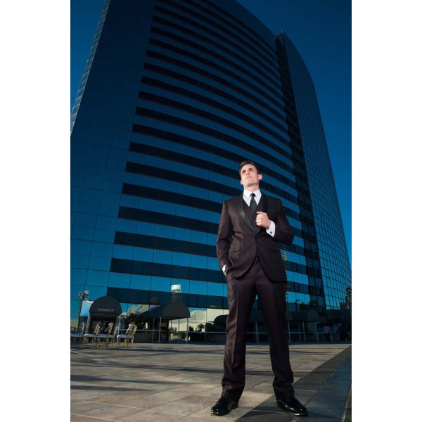 Plum Shawl Collar Tuxedo - 3 Piece