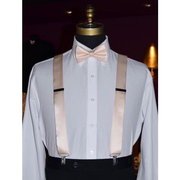NUDE BOWTIE, PRE-TIED