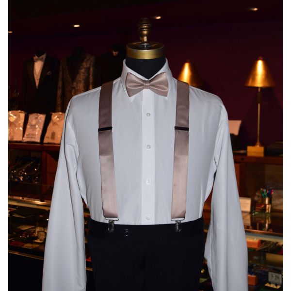 ROSE GOLD BOWTIE, PRE-TIED