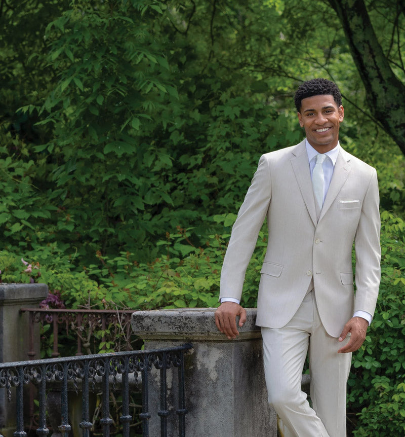 Tan Slim-Fit Suit Rental