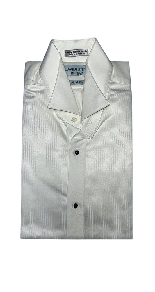 Off-White Tuxedo Shirt by David Tutera