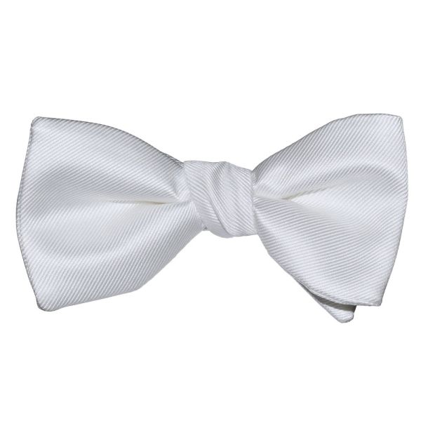 white bowtie with a white background