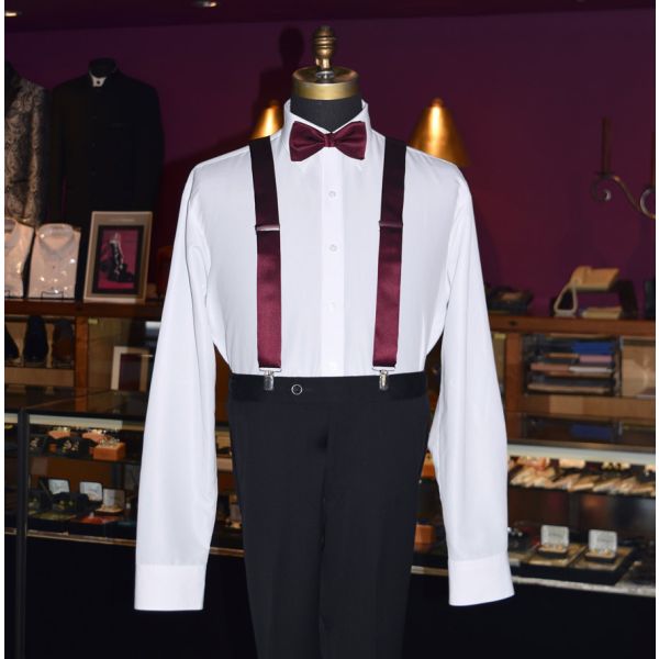 WINE BOWTIE, PRE-TIED