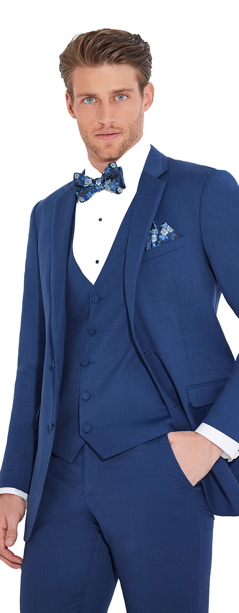 Cobalt Blue Suit Vest by Allure Bridals