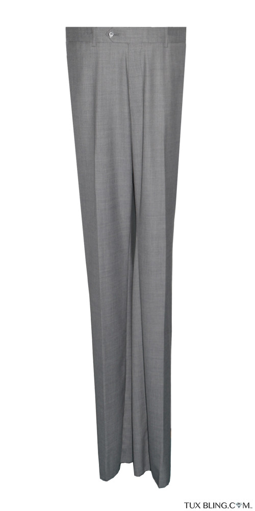 Linen Gray Suit Pants