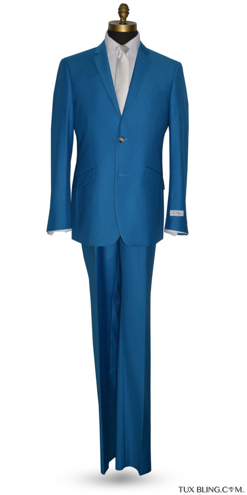 Men's Heavenly Blue Suit  Coat and Pants Set