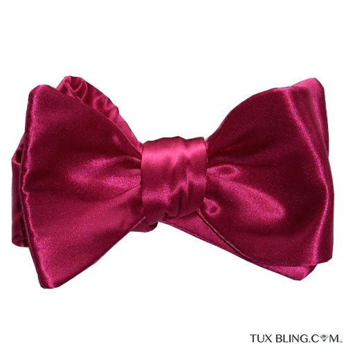 Hot Pink Silk Bowtie-Tie Yourself