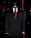 men's wine long silk dress tie and matching pocket hanky from tuxbling.com