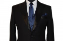 navy blue wedding vest and long tie at tuxbling.com