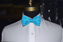 TURQUOISE BOWTIE, PRE-TIED