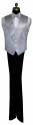 silver vest and bowtie on tuxbling.com for tuxedos