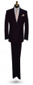 petal long tie and vest with petal pocket handkerchief by San Miguel Formals - full suit profile