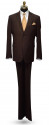 Brown Men's Suit Coat and Pants Set