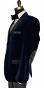 Men's Blue Velvet Tuxedo Jacket