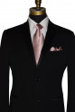 men's ballet-rose silk dress tie with black wedding tuxedo