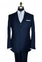 Men's Navy Blue Slim Fit Suit with Vest