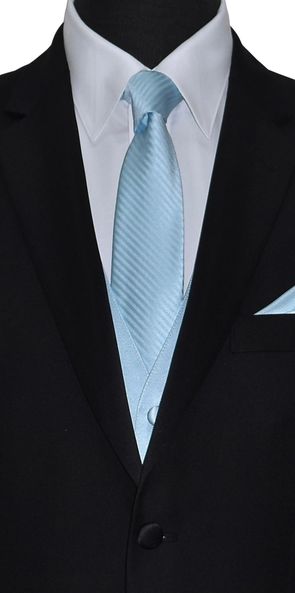 men's capri blue long tie by San Miguel Formals
