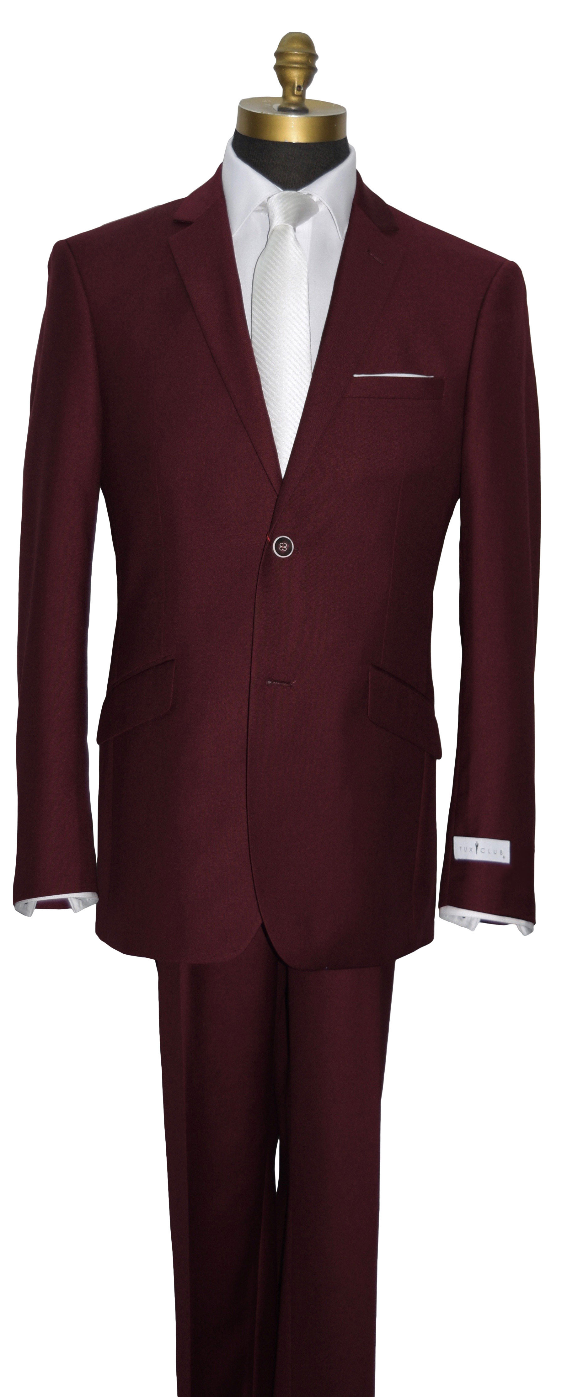 Burgundy Suit Coat and Pants Set