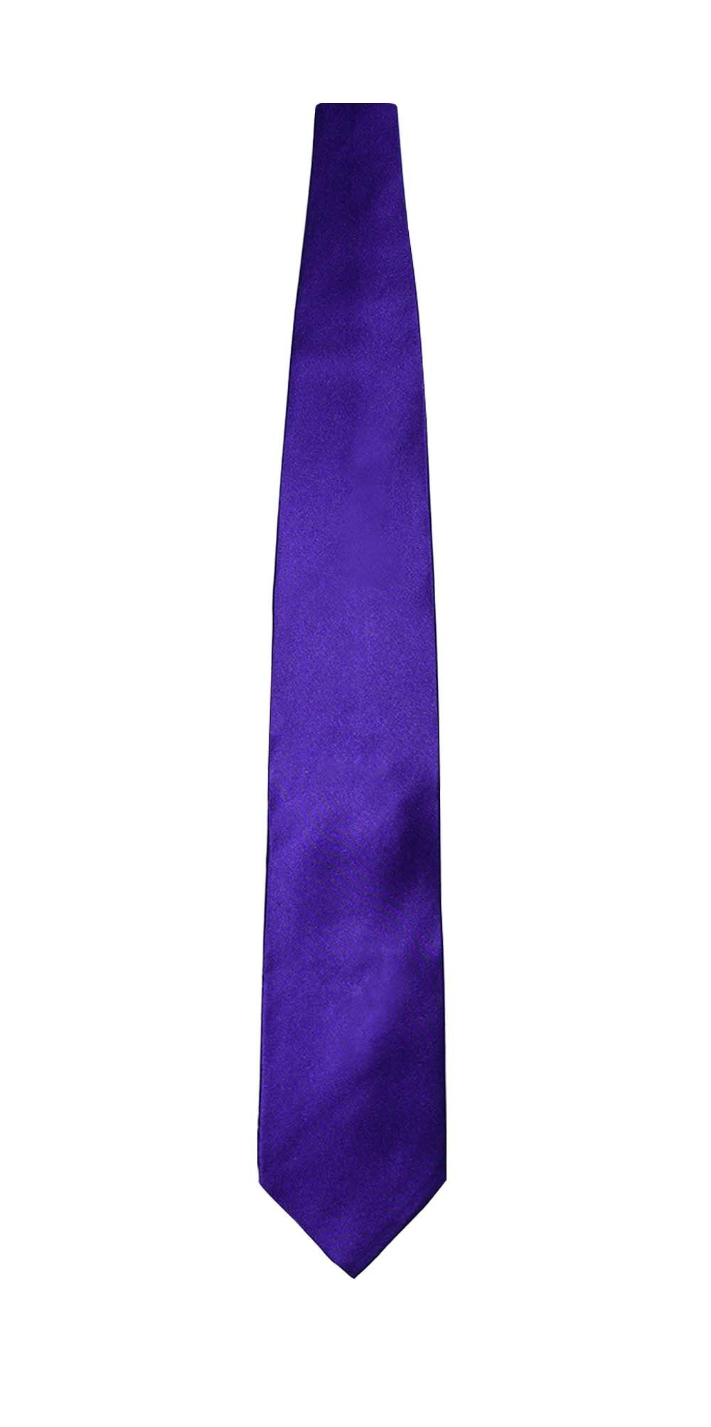 men's regal purple long silk dress tie