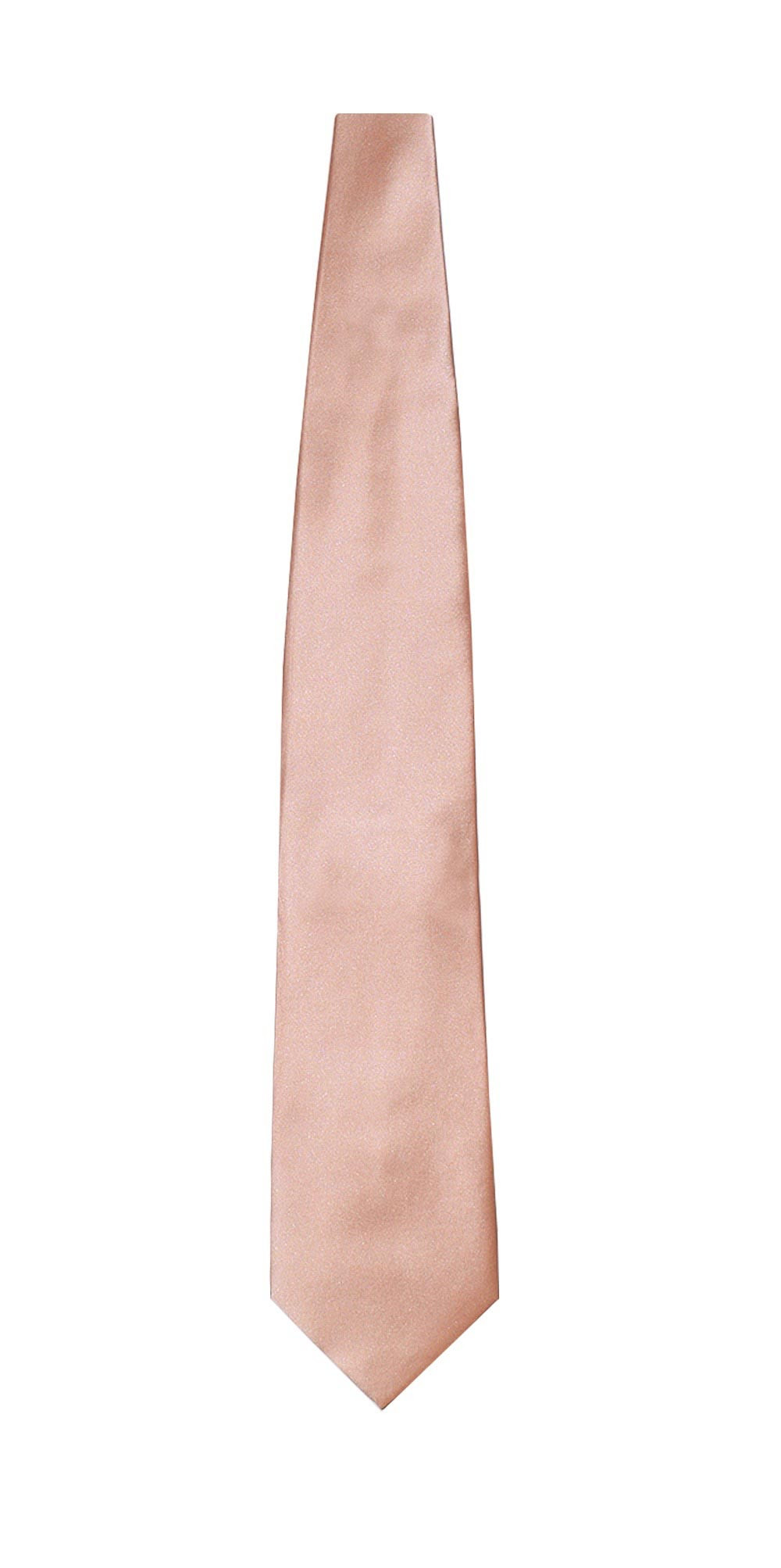 peach silk long tie for men