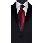 wine silk men's long dress tie